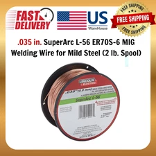 Lincoln Electric |ED030632| .035 in. SuperArc L-56 ER70S-6 MIG Welding Wire for