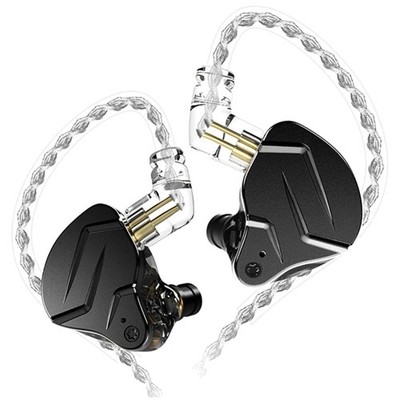 KZ ZSN PRO X Hybrid Earbuds: Dynamic & Balanced Armature Sound Isolation, Black