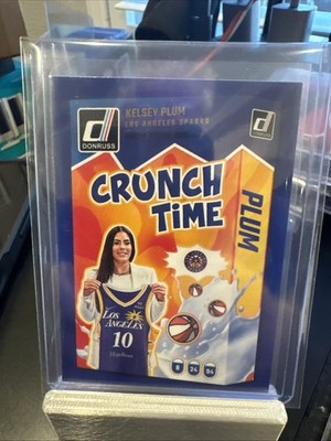 2025 Panini Donruss WNBA - Crunch Time Kelsey Plum #8 Press Proof Purple