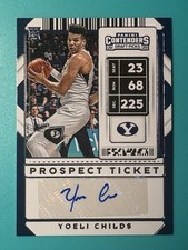 2020-21 Contenders Draft Yoeli Childs RC Auto #113 BYU 🔥🔥