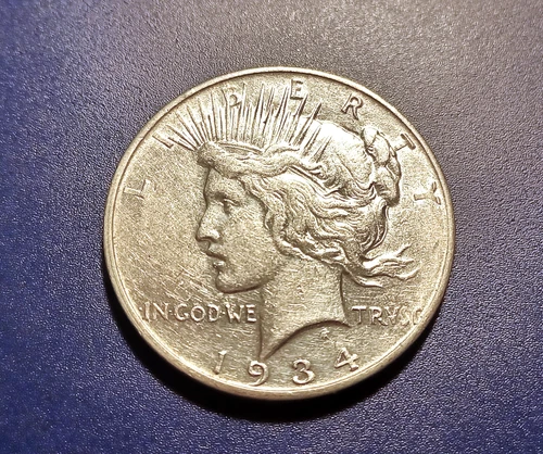 Nice AU 1934-D U.S. Peace Dollar