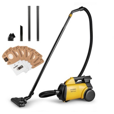 Cleaner Vacuum Lightweight Powerful 5 Bags Yellow Eureka 3670M Canister Carpets