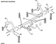 Swan Neck Tow Bar For VAUXHALL