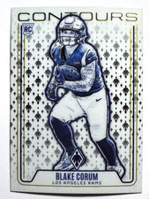 ROOKIE CARD BLAKE CORUM Los Angeles Rams 2024 Panini Phoenix CONTOURS INSERT