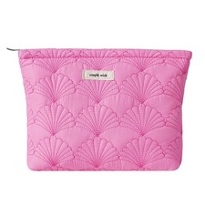 RSRSLEII Quilted Cotton Coquette Makeup bag, Coastal 10 Hot Pink