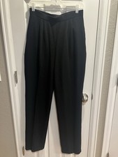 Black St. John Basic High-Waisted Trousers ,It Has Material Label