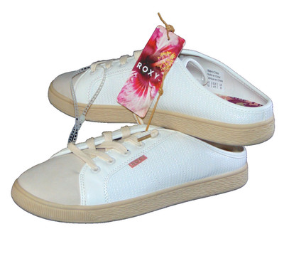 Roxy Sunny Stroll Mule Sneaker Women Sz 10 White Multi Floral NWT Squish This