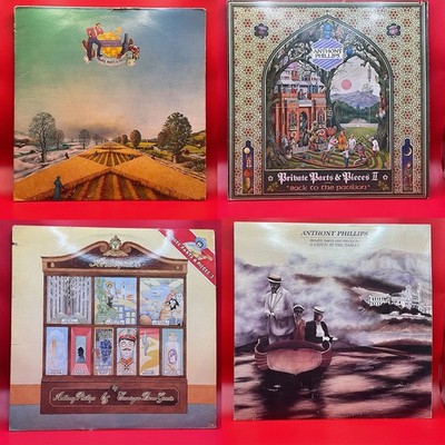 ANTHONY PHILLIPS  Private Parts & Pieces  I-IV 4 LP Lot Ultrasonically Cleaned