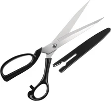 10 Inch fabric scissors with protective cover, for Tailor Office Home, Ideal for