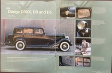 1934 Dodge Ddr Dr Ds Buyers Guide 6 Pg Color Article 1934 Dodge Ddr Dr Ds Buyers Guide 6 Pg Color Article