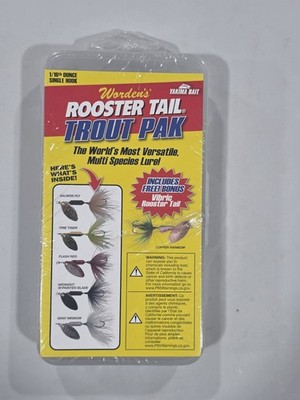 Worden's 1/16oz Multiple Color Rooster Tail Trout Pak with Storage Box