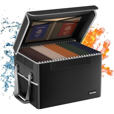 Portable Fireproof Document Storage Case, Home Office Safe