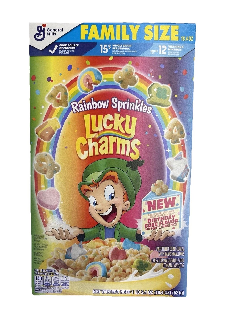 NEW LIMITED Lucky Charms Rainbow Sprinkle Birthday Cake Confetti