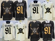 Men's Tampa Bay Lightning 91 Long Sleeve Top Stitched S-3XL