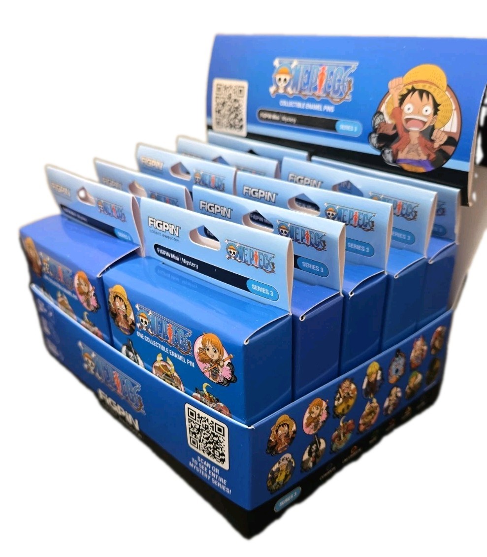 FiGPiN One Piece Mystery Series 3 Sealed Box of 10 Collectible Mini Pins