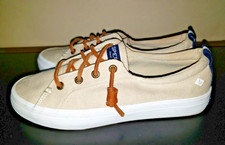 Sperry Top Sider Womens Canvas Slip-On Sneaker Boat Shoes size 5