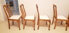 Set Of 4 Queen Anne Style Antique Vintage Dining Chairs — photo 2