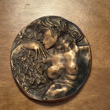 Medaglia in bronzo patinato di Emilio Greco 1985