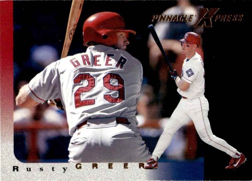 1997 Pinnacle X-Press Rusty Greer #22 card