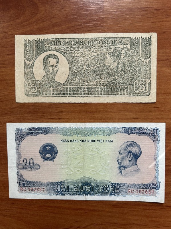 VIET NAM: 1948 & 1976 2 Banknotes 5Dong & 20Dong - Uncirculared