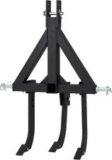 Heavy Duty 3-Shank Middle Buster Furrowing Plow CAT-0 & 1 3-Point Hitch Tractor