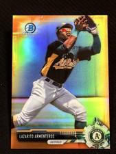 2017 Bowman Chrome ORANGE REFRACTOR Lazarito Armenteros 08/25