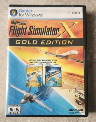 Microsoft Flight Simulator X: Gold Edition (PC: Windows, 2008) CIB