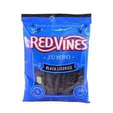 Black Jumbo Licorice Twists 8oz Bag (12 Pack)
