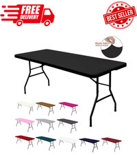 6ft Spandex Tablecloth 1 PC Fitted Stretch Table Cover Washable Party Event