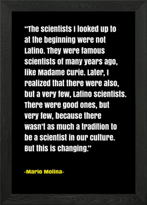 Mario Molina Wissenschaft Zitate Gerahmtes Wandbild Poster Leinwanddruck Bild