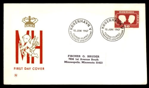 Mayfairstamps Denmark FDC 1967 King and Queen First Day Cover aax_26083