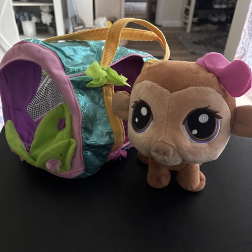 LPS MONKEY PLUSH WITH CARRIER - RARE