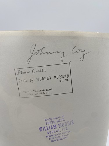 VTG, 1940's, Portrait, Johnny Coy, Original, Murray Korman, William Morris - Picture 3 of 11