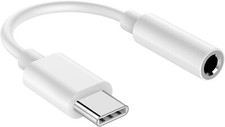 USB-C Type C Adapter Port to 3.5MM Aux Audio Jack Earphone Headphone Cable USB