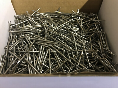 Blankstahl hochwertig 30 mm (1 1/4'') Plattenstifte Heftnägel 1 kg verpackt NOS
