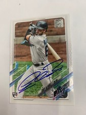 Eddy Alvarez Signed Card 2021 Miami Marlins IP Auto