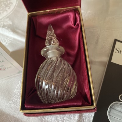 Studio glass miniature boxed signed perfume bottle by Eric White VGC 3.5 ins h
