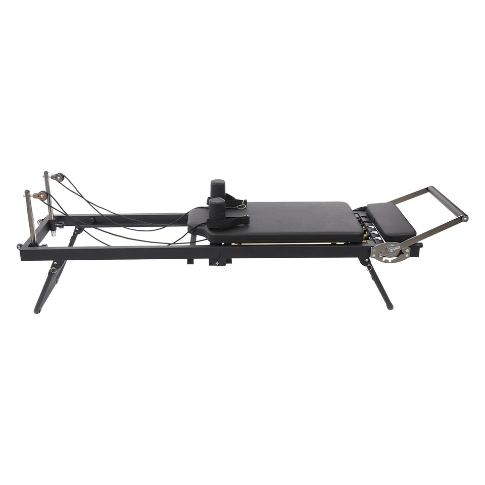 Foldable Pilates Reformer Workout Machine Cardio Fitness Full Body Yoga