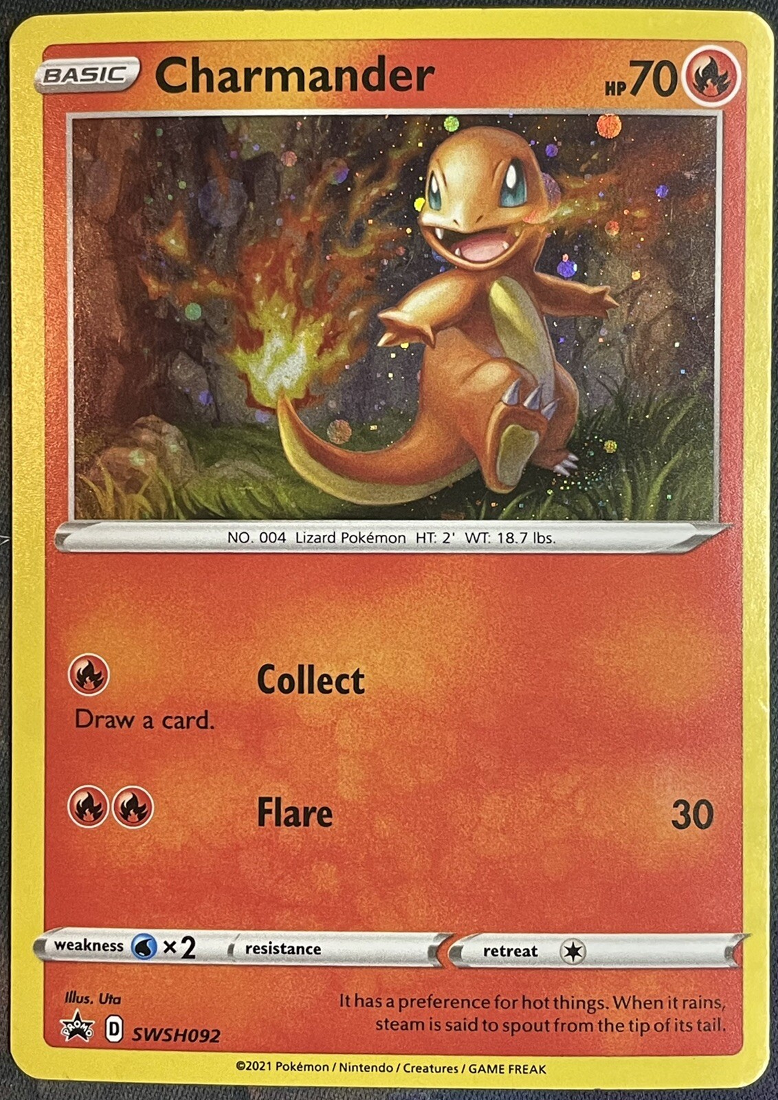 Charmander SWSH092 Black Star Promo Holo Rare Pokemon Card | eBay