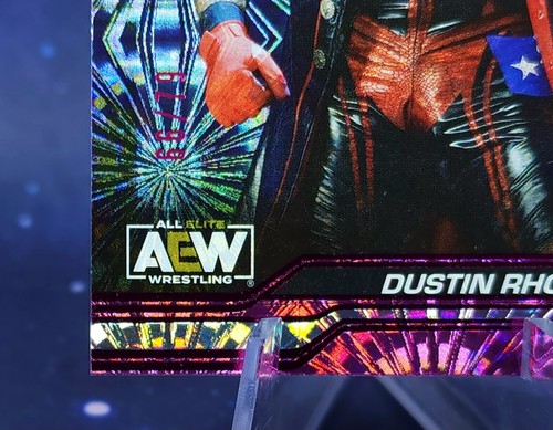 Dustin Rhodes /79 2024 UD AEW Pink Pyro Holofoil SP - Picture 13 of 14