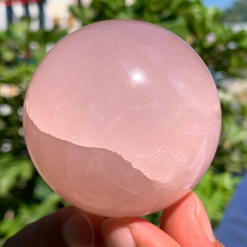 240G Natürliche Rosa Kristall Quarz Kristall Kugelkugel Heilung - Bild 10 von 13