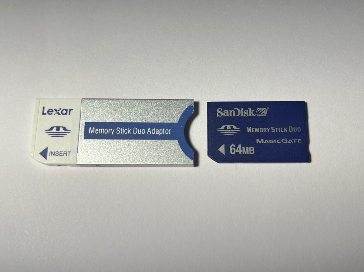 Sony compatible MSA-64A 64MB Memory Stick Duo Card + adapter for