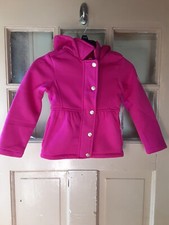 Pink Platinum Girls Snap Front Hooded Spring/Fall Jacket Size 4 NEW WITH TAGS
