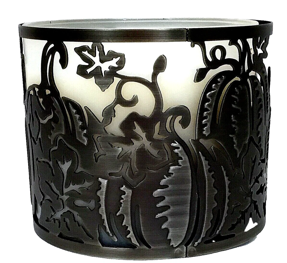 RICH BRONCEED PUMPKIN Parche Jardín 3 Mechas Candelabro Baño y Cuerpo Funciona Usado en Excelente Condición Foto 2 de 4