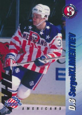 1995-96 Rochester Americans Team Issue # SERGEI KLIMENTIEV