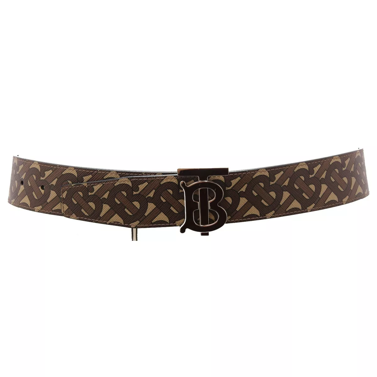 monogram print belt