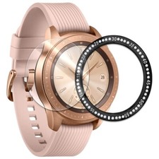 Screen Protector Bling Metal Bezel Ring Cover f Samsung Galaxy Watch 42mm R815U