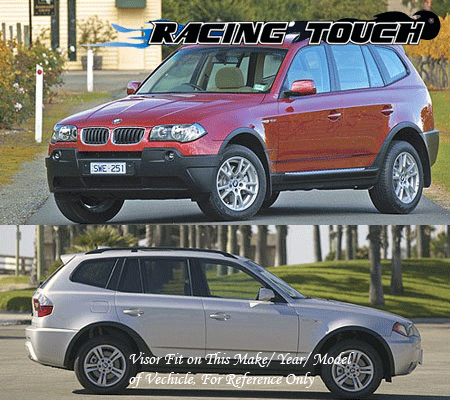Window Visors Rain Guard Deflector BMW X3 2003 2004 2005 2006 2007-2010 03-10 - Bild 7 von 7