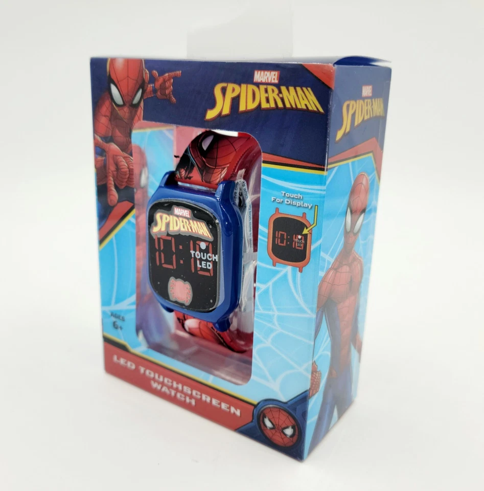 Reloj Marvel Spiderman Pantalla Táctil LED Niños Spiderman Reloj Hombre Nuevo Foto 4 de 4