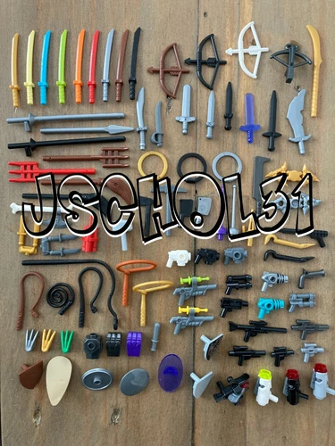 LEGO Minifigure Weapons Lot:  Swords, Shields, Blasters, Bows - You Pick!